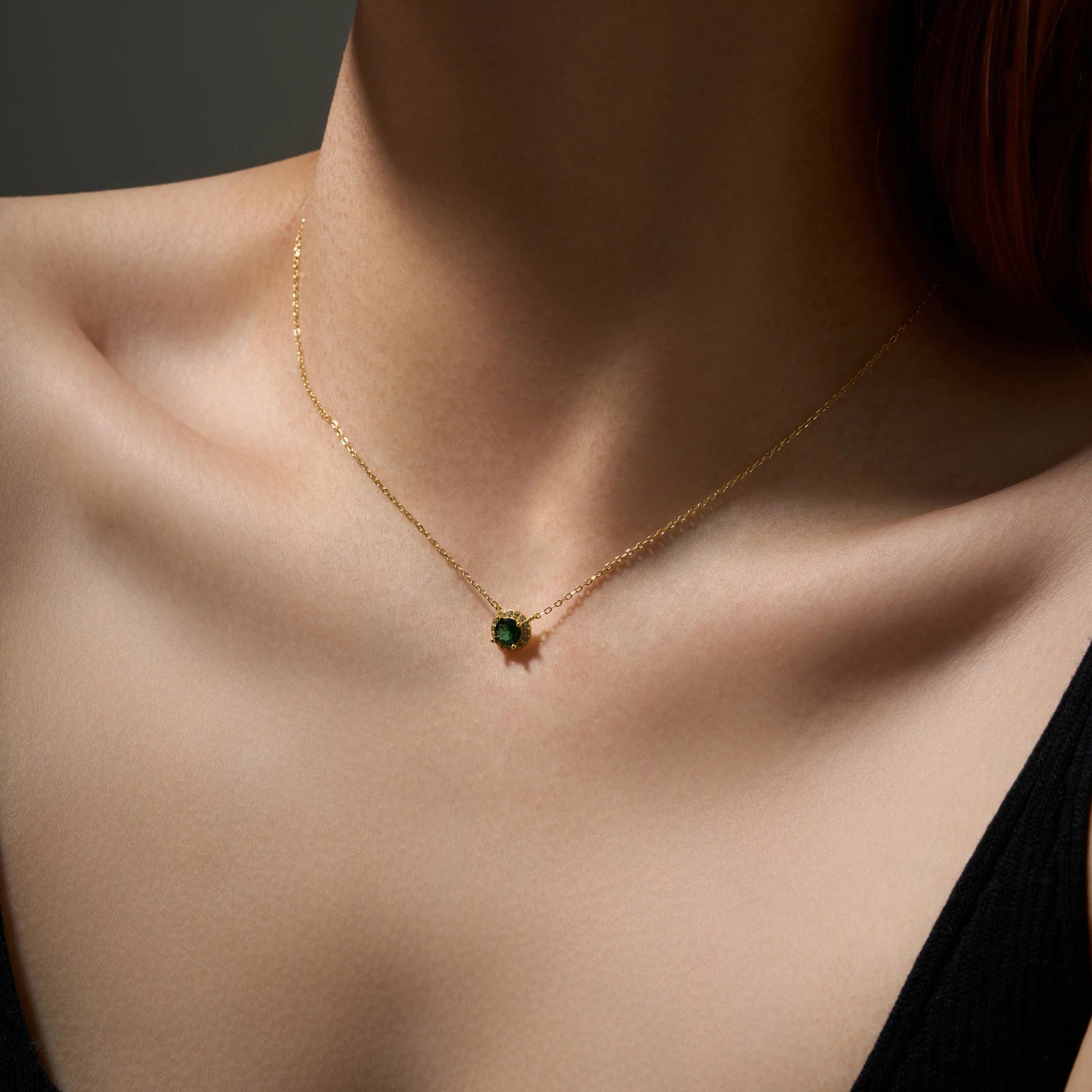 Green Gemstone Necklace, a stunning blend of elegance and sophistication. Crafted from 925 sterling silver, this pure silver necklace features a mesmerizing green stone, radiating a vibrant and timeless charm. The carefully set green garnet adds a touch of luxury, making it a perfect statement piece for any occasion.

Designed with intricate detailing, this necklace includes a delicate chain pendant, offering a refined and graceful look. Whether worn alone or layered with other choker pendants, this piece c