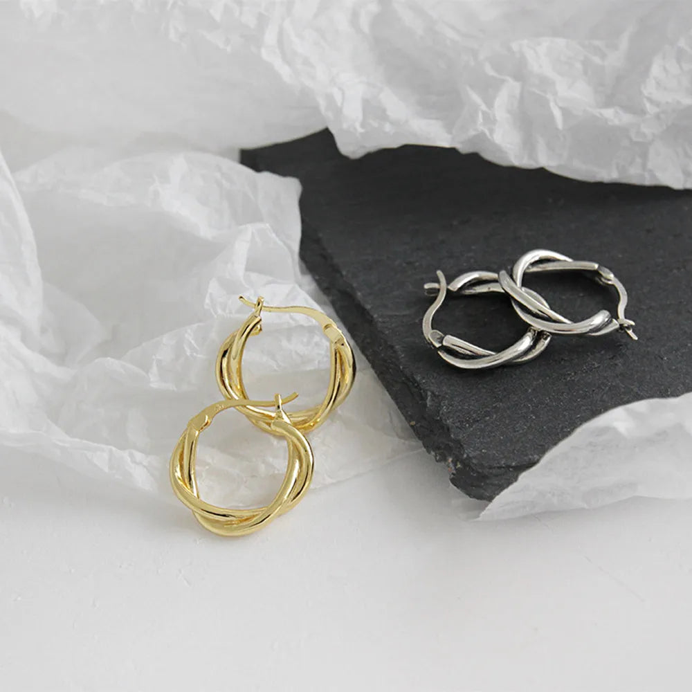 Twisted Hoops Earring