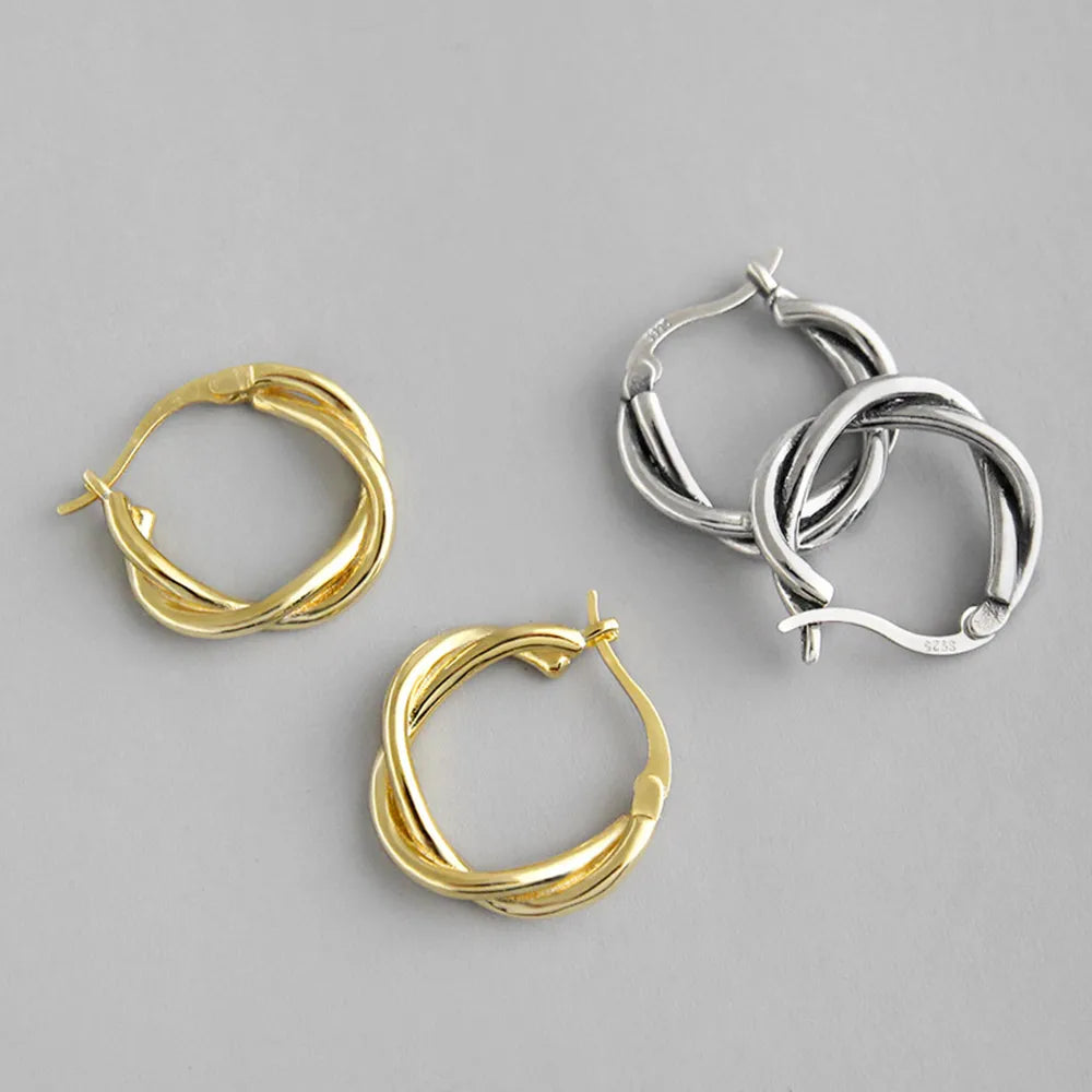 Twisted Hoops Earring