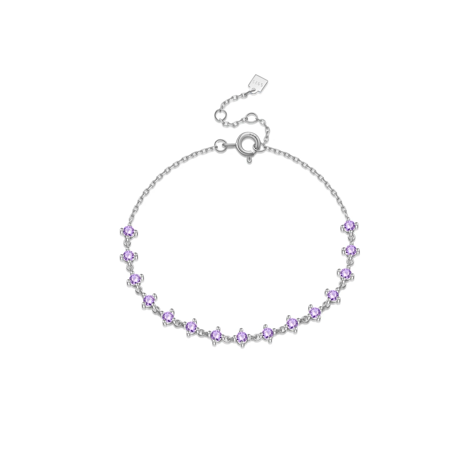 Enhance your style and express your faith with the Lilac Crystal Bracelet. Made with 925 sterling silver and adorned with sparkling Cubic Zirconia stones, this delicate bracelet features a cross design symbolizing love, faith, and unity. Its adjustable chain allows for a perfect fit, making it a meaningful addition to any outfit.

Specifications

Materials: 925 Sterling Silver
Bracelet Thickness: 3mm
Bracelet Type: Chain &amp; Link Bracelets, Chain &amp; Zircon Bracelets
Diameter: 2.5mm
Length (Size): 18cm 