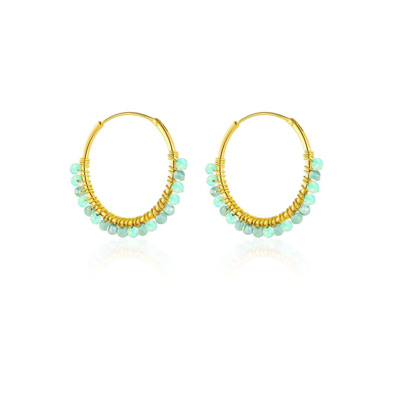 Moonstone Hoops