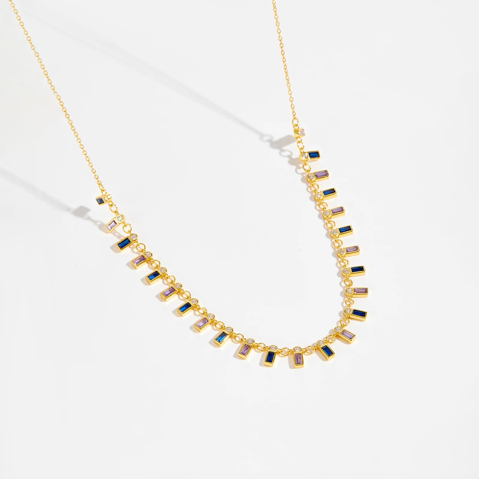 Geometric Crystal Necklace