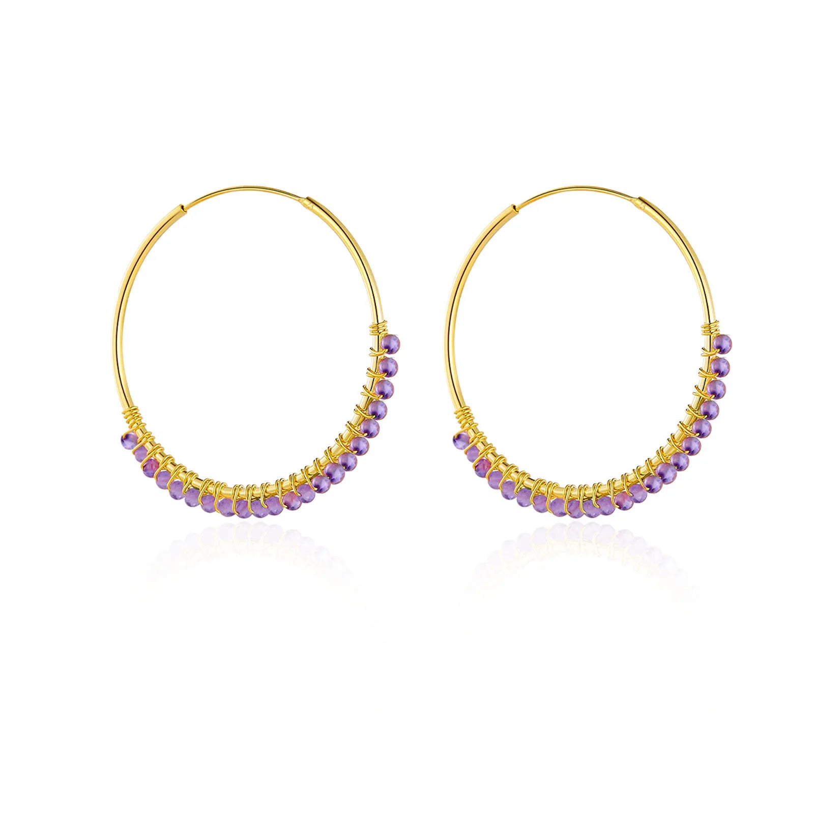 Moonstone Hoops