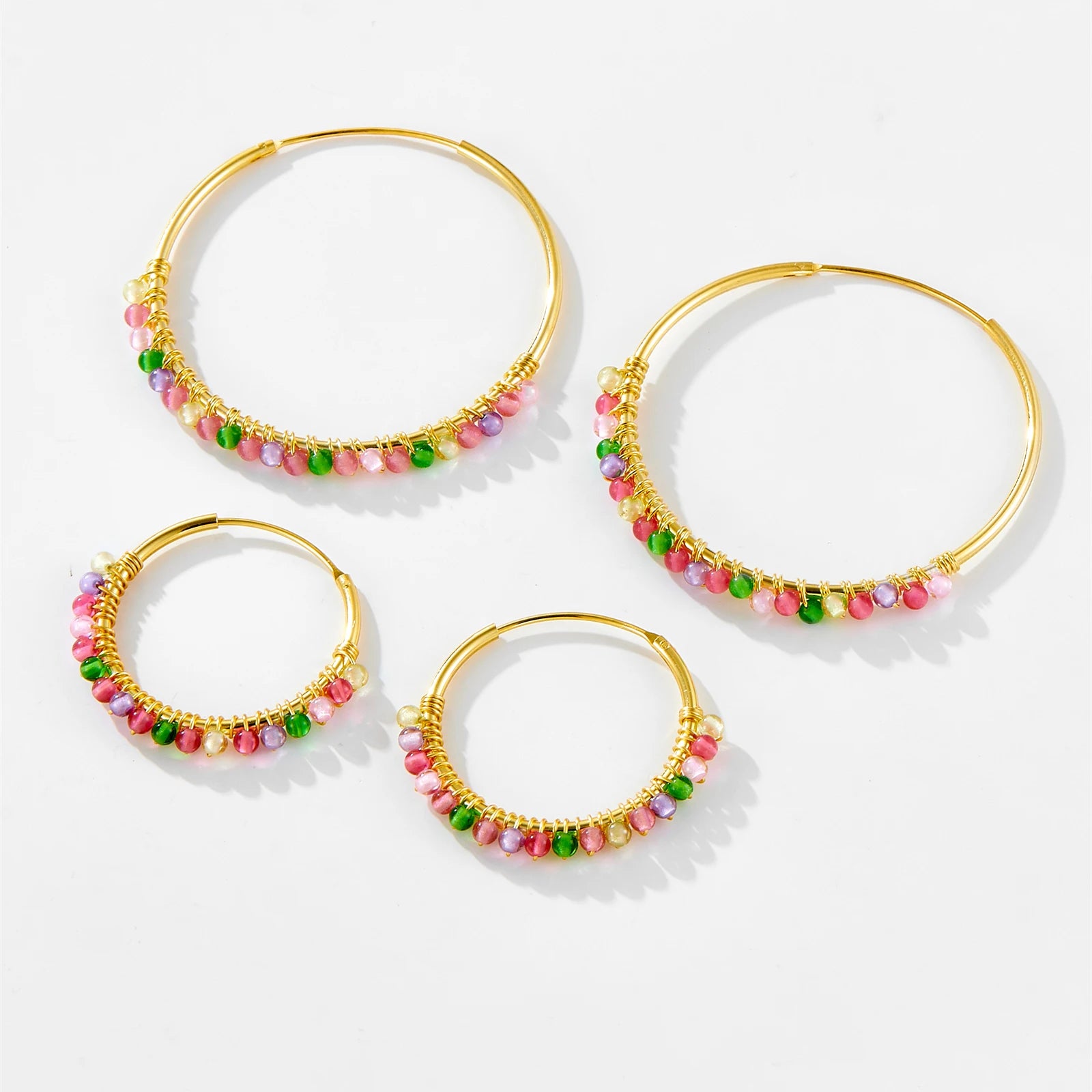Moonstone Hoops