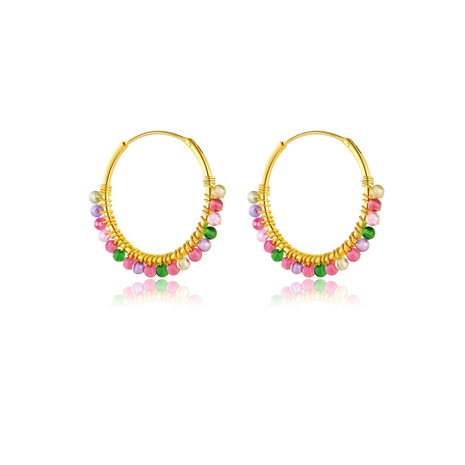 Moonstone Hoops