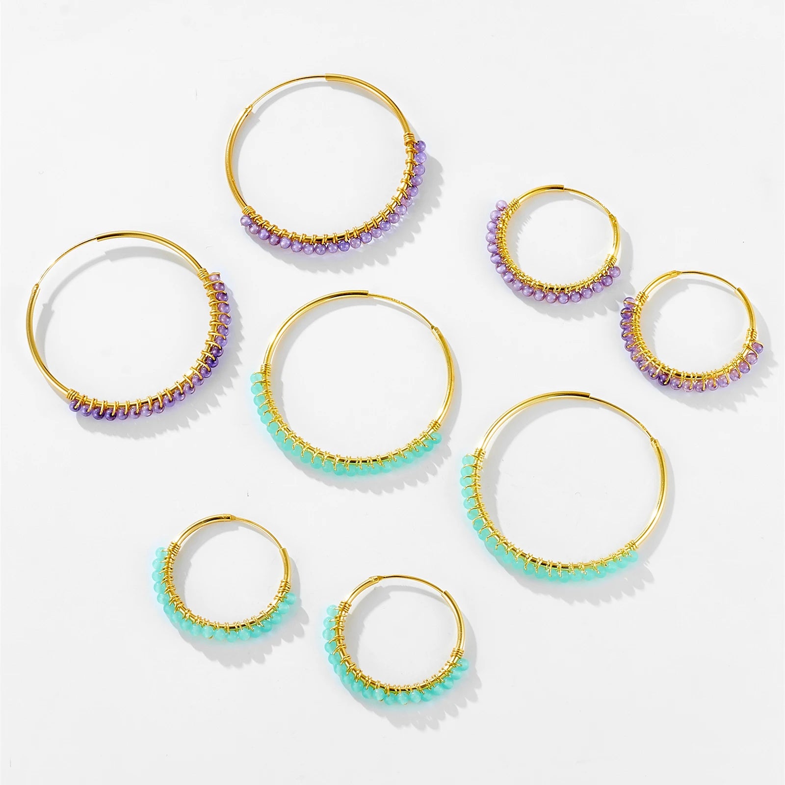 Moonstone Hoops