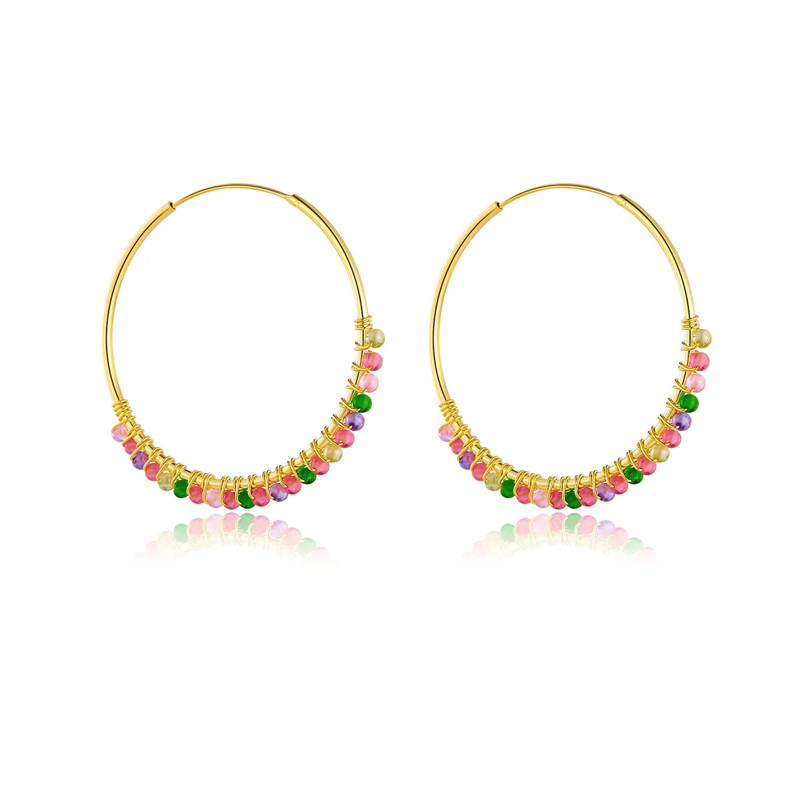 Moonstone Hoops