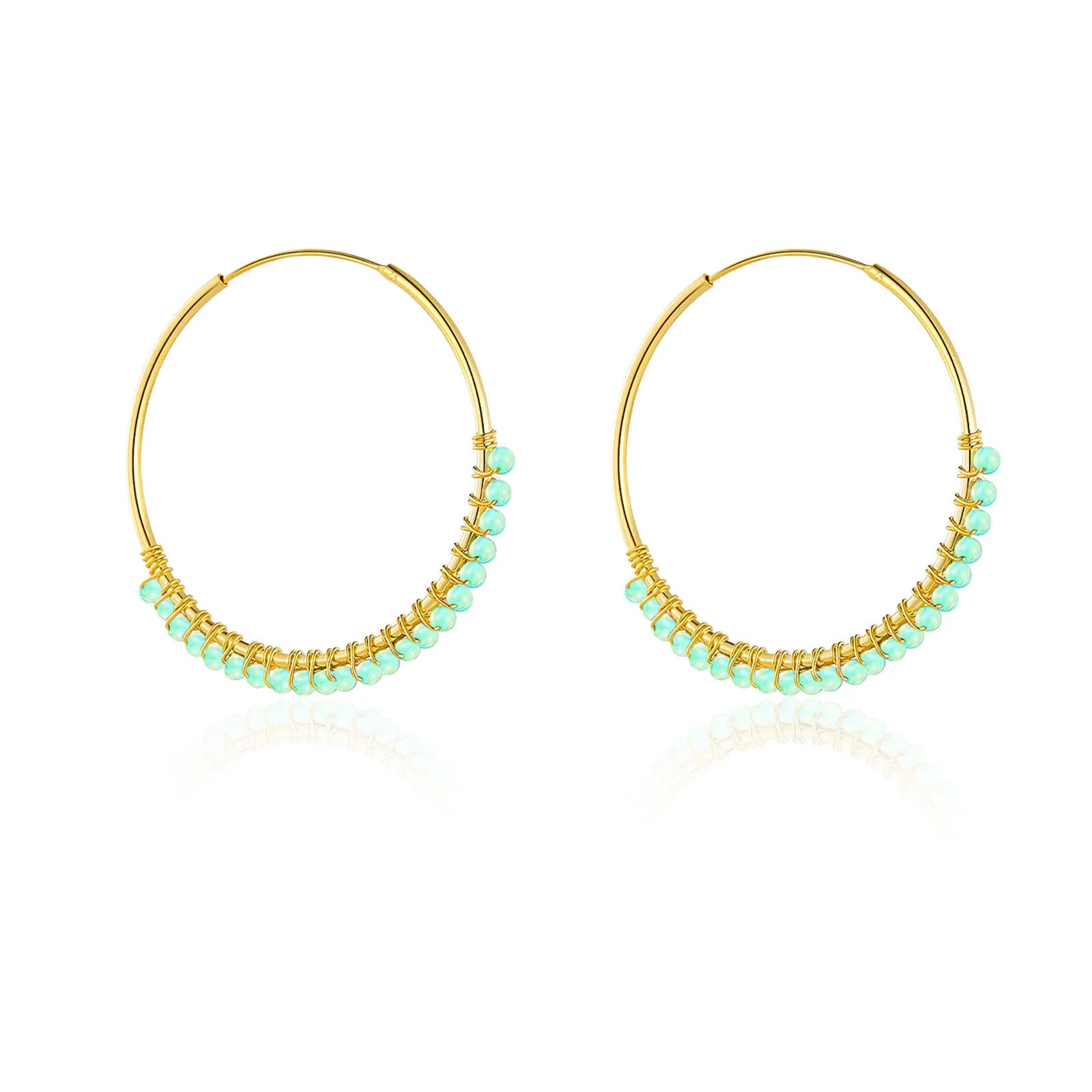 Moonstone Hoops