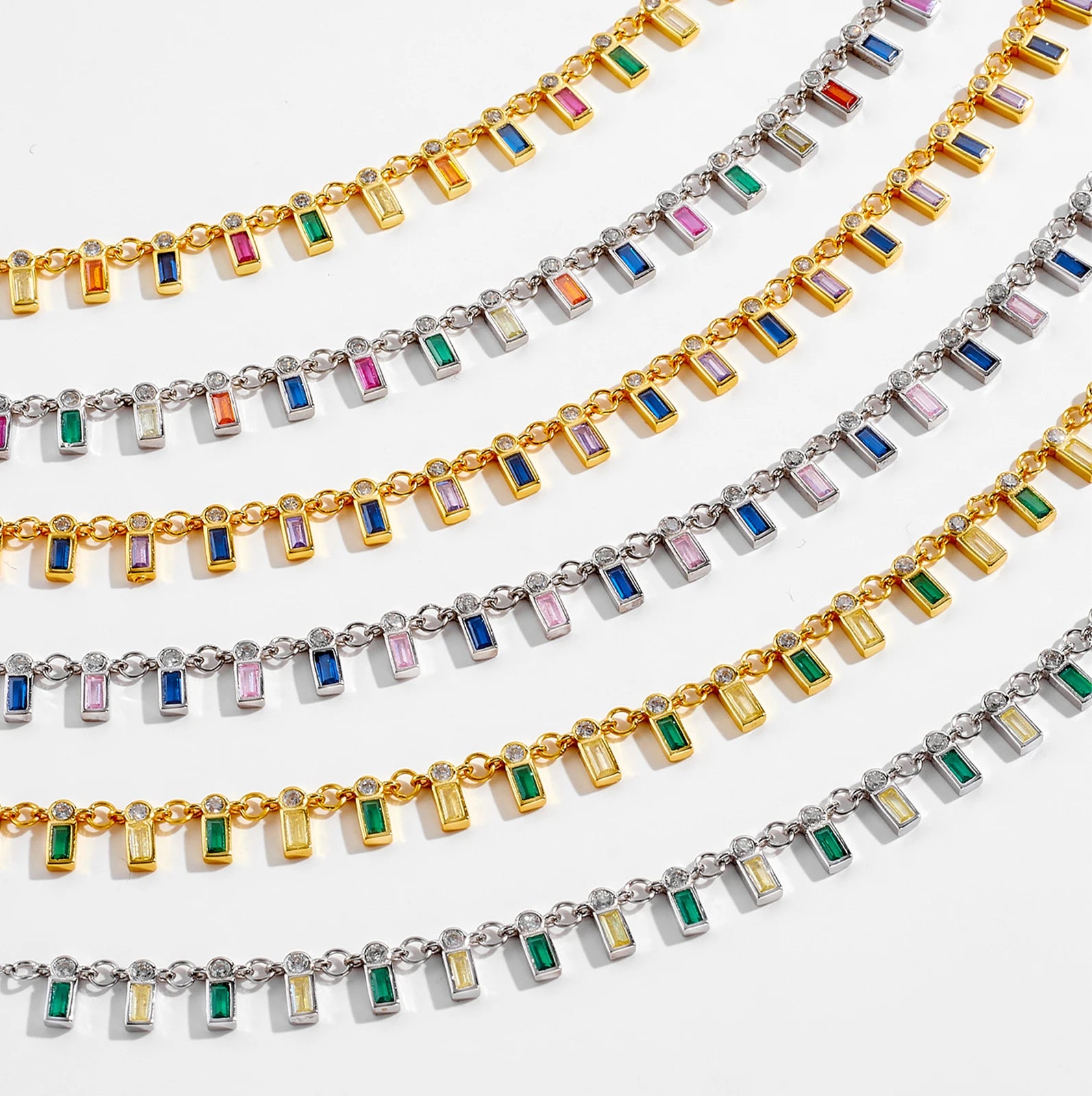 Geometric Crystal Necklace