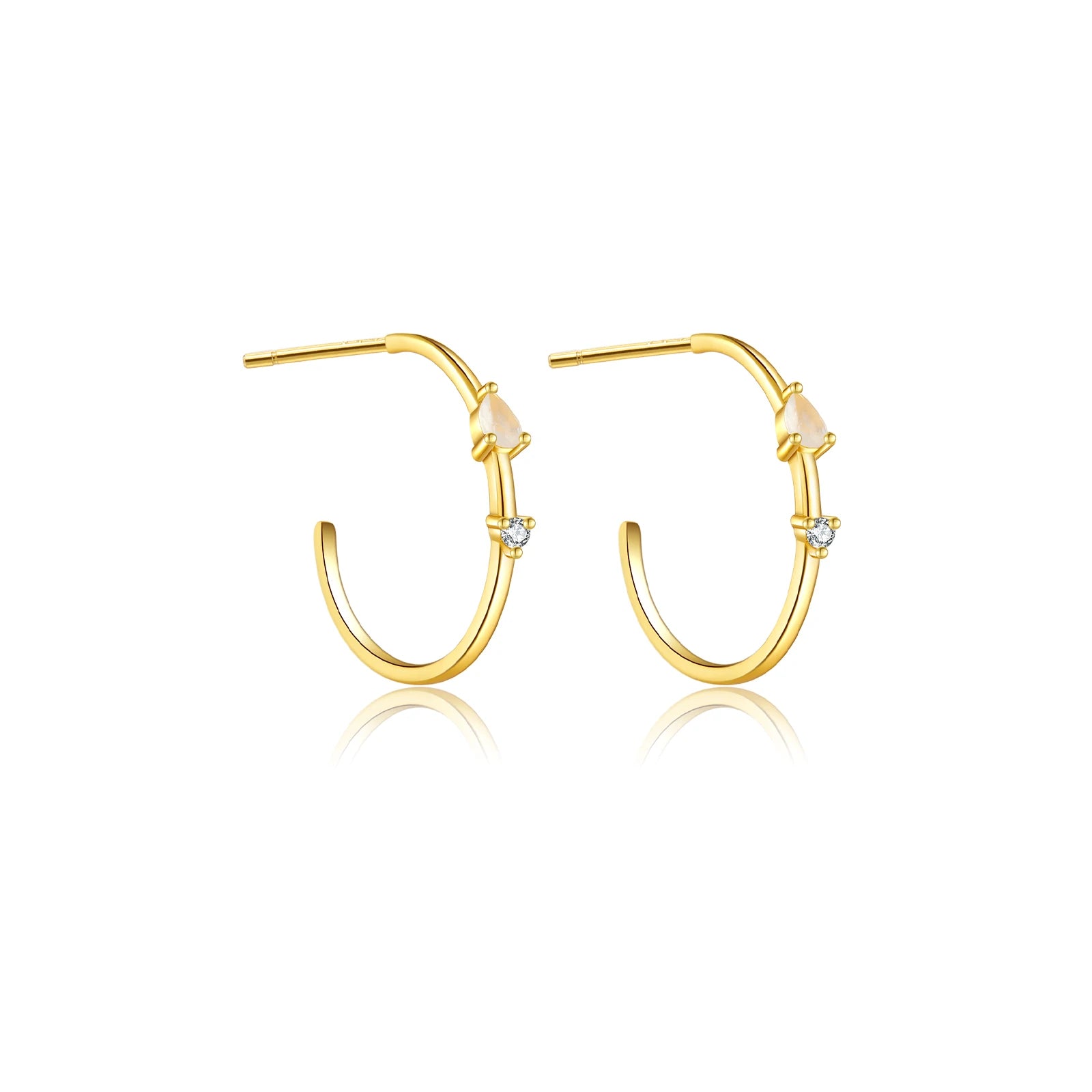 Crafted from 925 Sterling Silver with 14kt Gold Plating, these Blush Hoop Earrings feature Pink Cubic Zirconia stones for a subtle sparkle and touch of elegance. At 15mm diameter, they are perfect for everyday wear or special occasions. Comfortable and stylish, they make a perfect gift or addition to your accessory collection.

Specifications

Material: 925 Sterling Silver with 14kt Gold Plating
Stone Type: AAA Cubic Zirconia
Stone Size: 3.5mm
Earring Type: Hoop Earrings
Diameter: 15mm
Shape: Hoop
Stone Siz